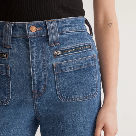 Madewell The Perfect Vintage Flare Patch Pocket Jeans | Size 30 - Picture 5 of 15